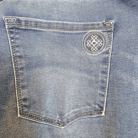 Laurie Felt Knit Clean Jeans Straight 3X Plus Denim Blue New - Picture 15 of 16